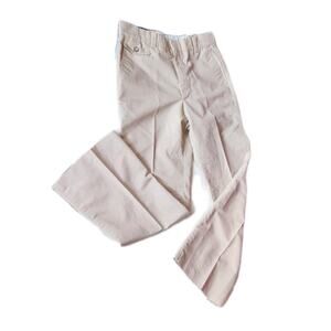 Vintage FARAH 1970s Pants Mens 30x30 Double Knit Disco Flare Tan